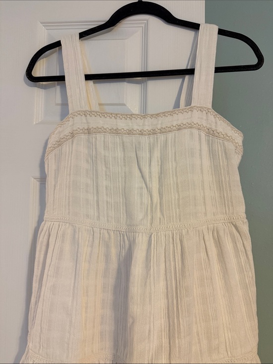 Tommy Bahama Other - Tommy Bahama Cream Textured Tiered Sundress or Swimsuit Coverup with Lace Trim